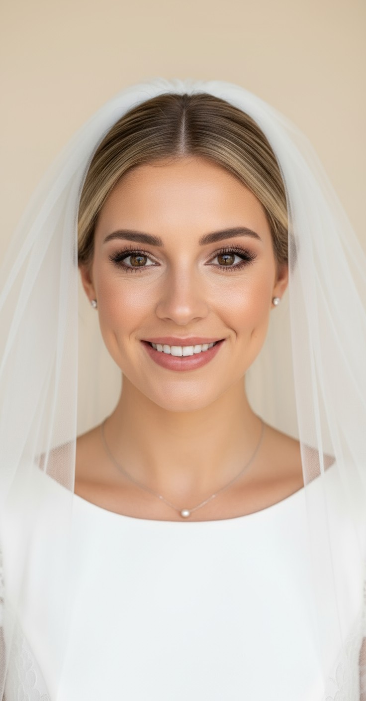After Veil With Updo